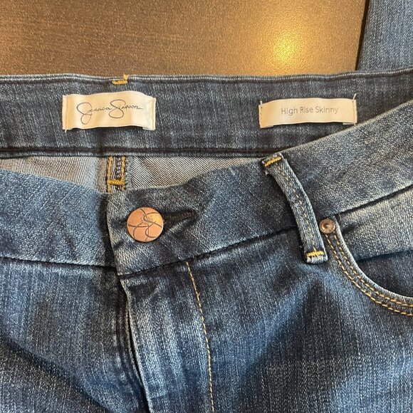 Jessica Simpson High Rise Skinny Jeans Size 12 - Picture 5 of 6